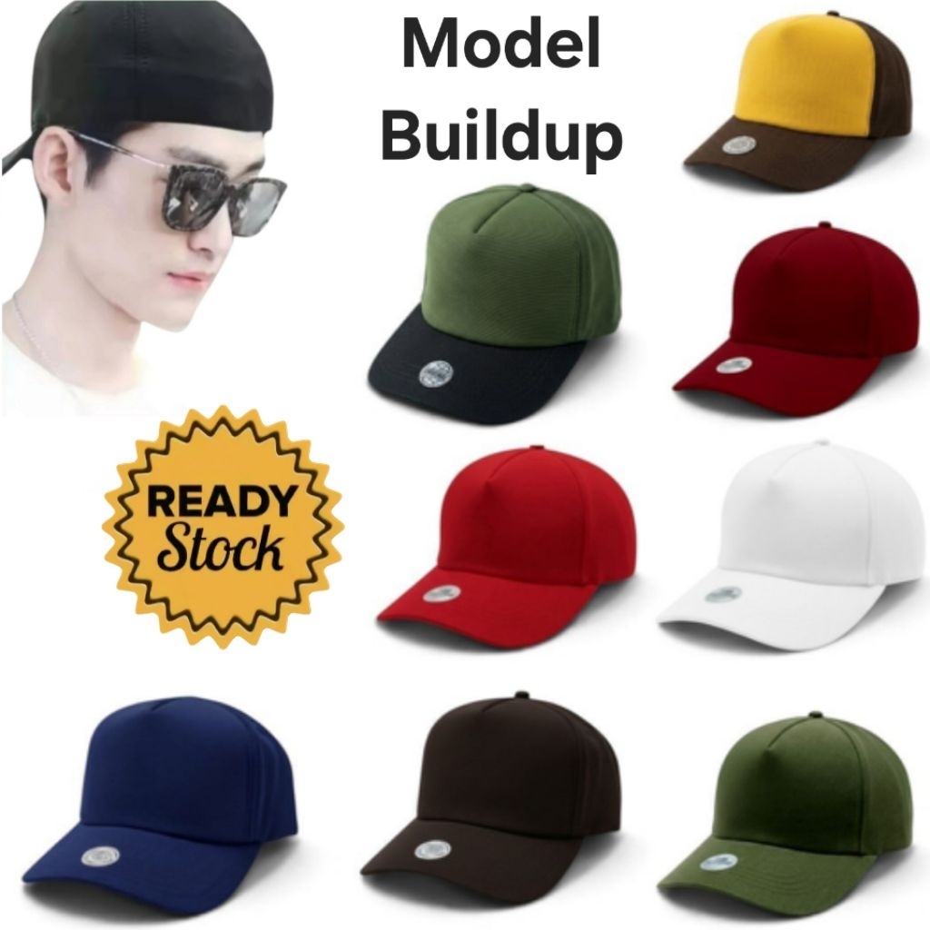 Pria Built Polos Topi Pria Built up Polos Model Baseball Cap