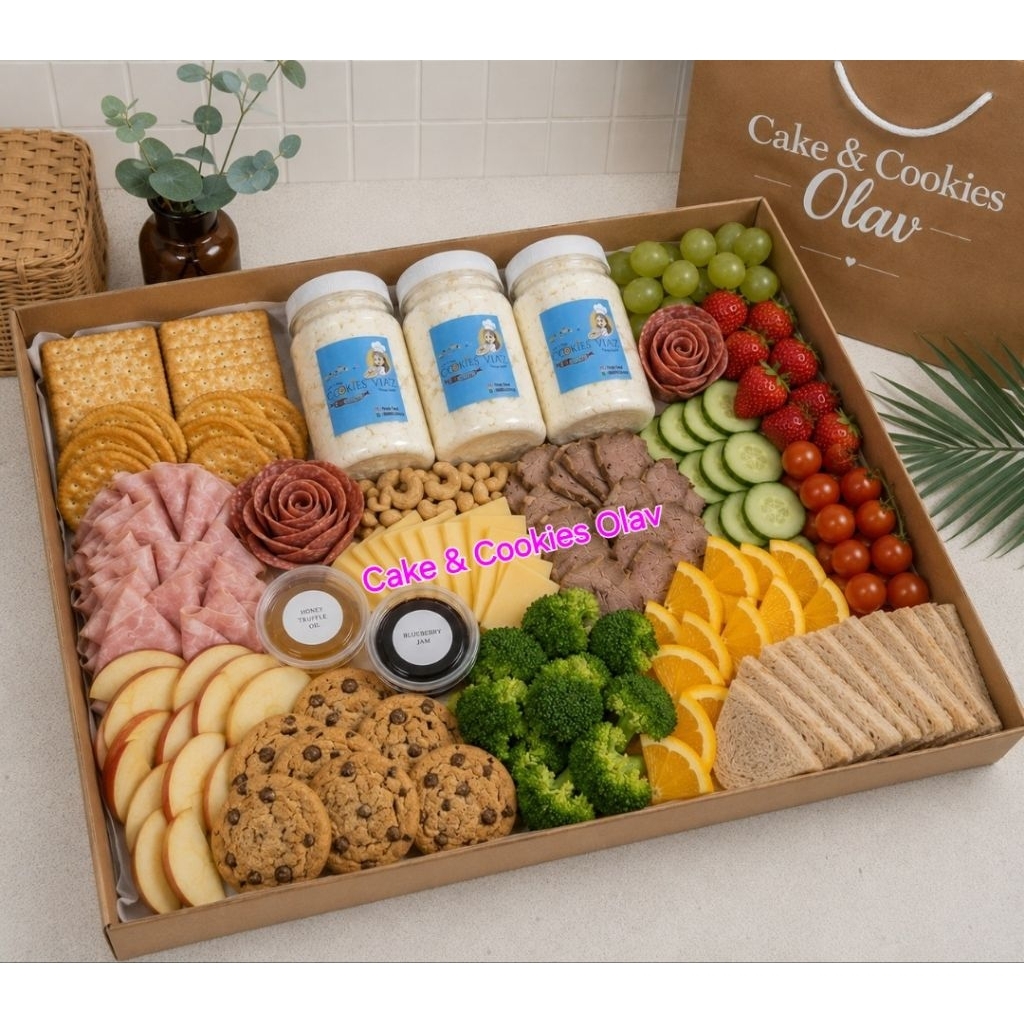 Artisan Cottage Cheese Platter , Cottage Cheese Artisan Graze Box , Artisan Cottage Feast box , Chee