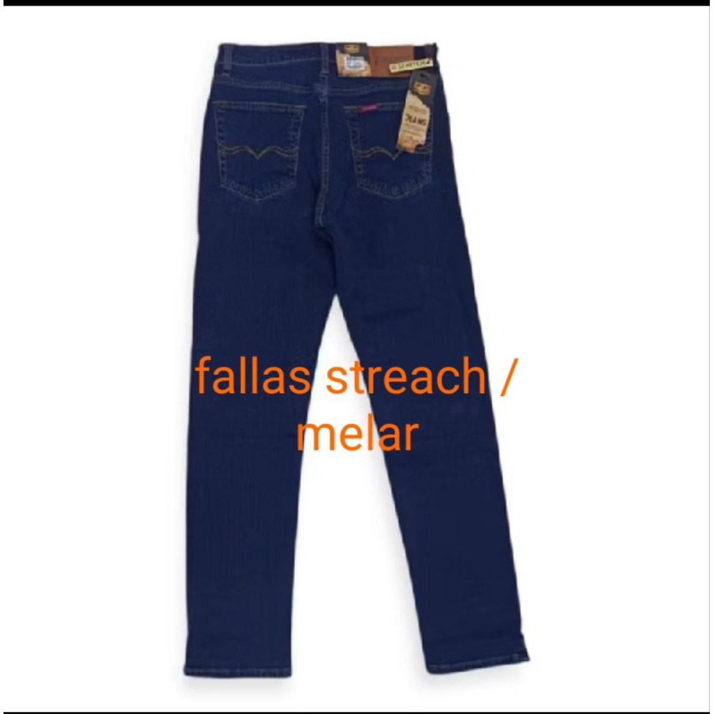 CELANA PANJANG JEANS FALLAS  STREACH/ MELAR STANDAR ORIGINAL
