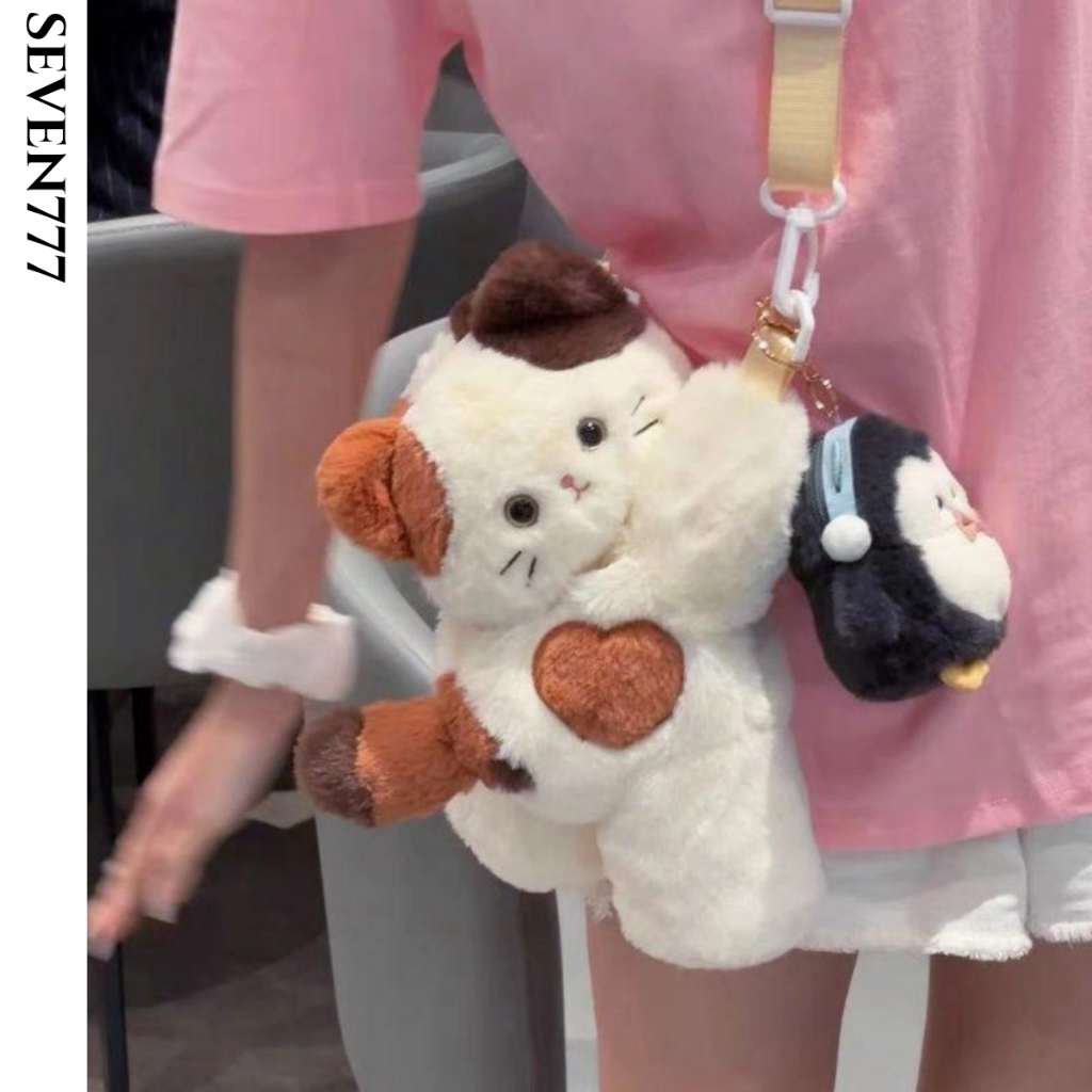 READY Tas Ransel Boneka Kucing Realistis Tas Ransel Lucu Wanita Import Terbaru Pendamping Ransel Pet