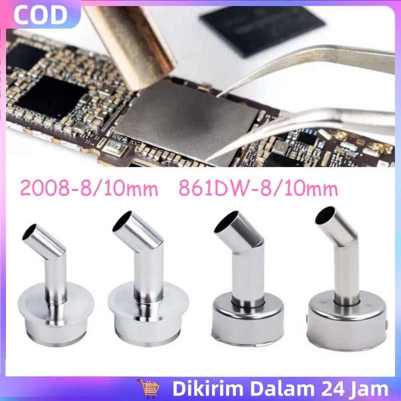 Nozzle Bengkok 861 8/10mm Hot Air Nozzle 2008 8/10mm Nozzle Solder Uap 861 Stainless Steel Nozzle Qu