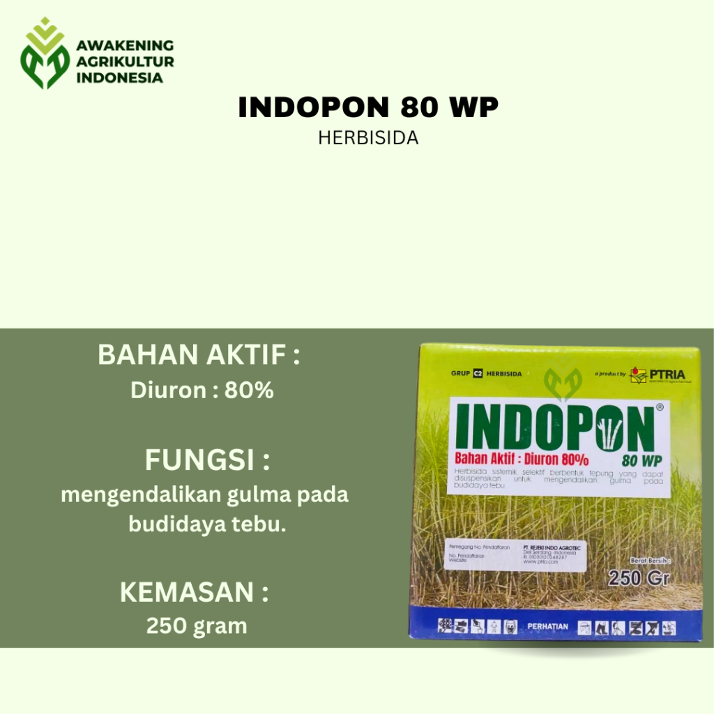 INDOPON 80WP 250gram HERBISIDA DIURON