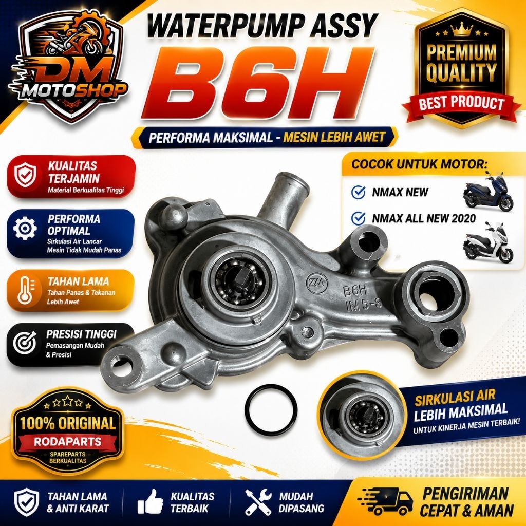WATERPUMP ASSY B6H NMAX NEW NMAX ALL NEW 2020 B6H KUALITAS ORIGINAL