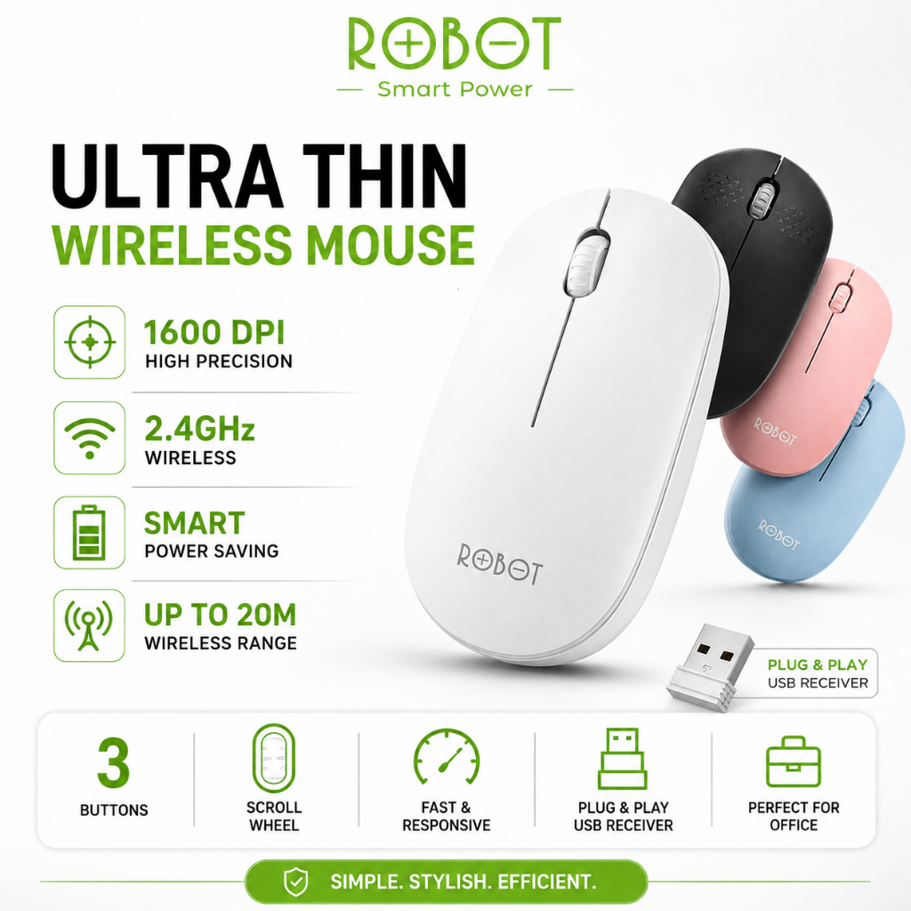 Robot M210 Mouse Nirkabel