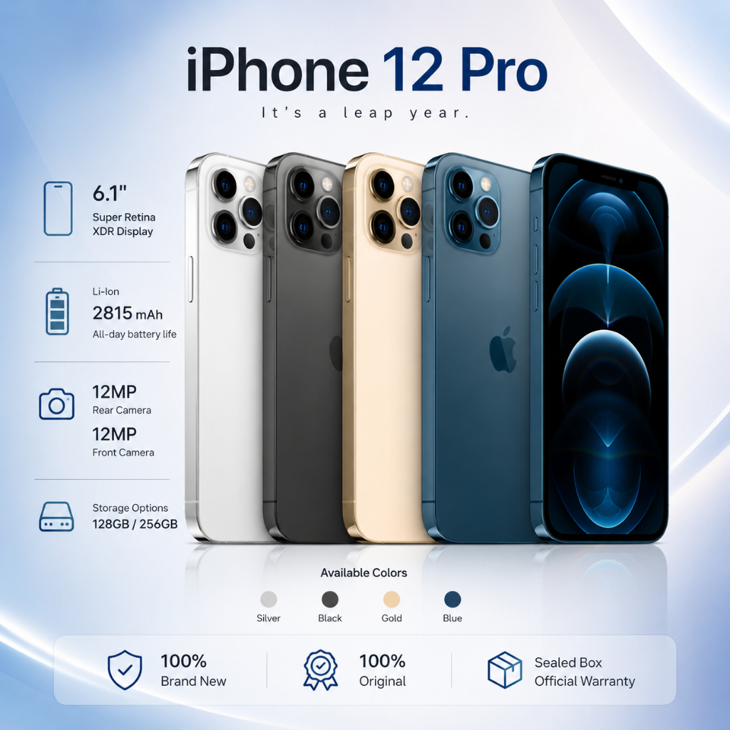 IPhone 12 Pro [128GB | 256GB] FullSet (100% Original | Ibox ) Second like New - Garansi 12 Bulan