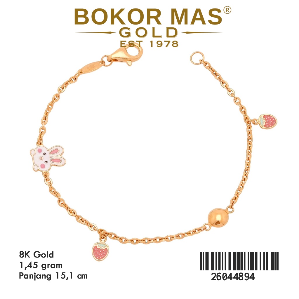 Gelang Rantai Anak Boneka Emas 375 8K 26044894 - BokorMas Gold