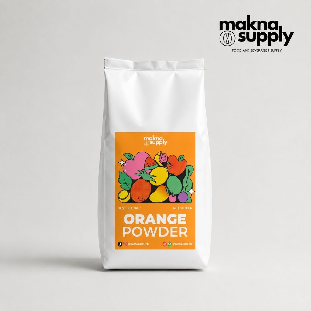 Orange Powder - Makna Supply | Powder Bubuk Rasa Orange Has