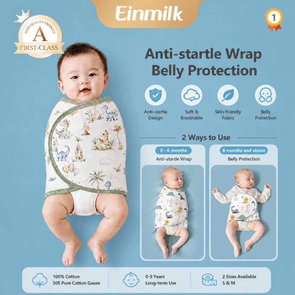 [Einmilk] Bedong Bayi Instan Anti-kaget Bedong Instan Bayi Swaddle Sleeping Bag Bayi Sleepsack SWA24