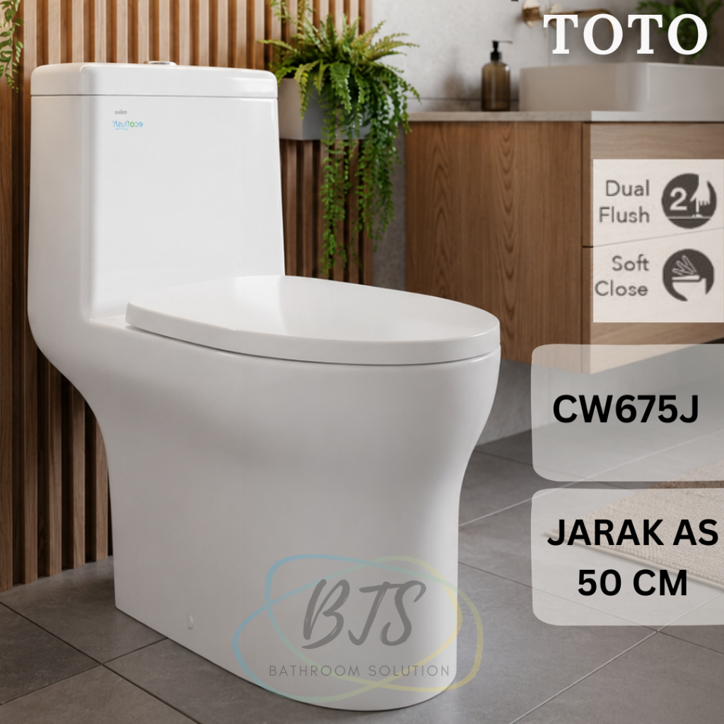 Kloset duduk Original TOTO CW675J / Kloset One piece TOTO CW 675 J / CW 675 J / CW675 J / CW 675J / 