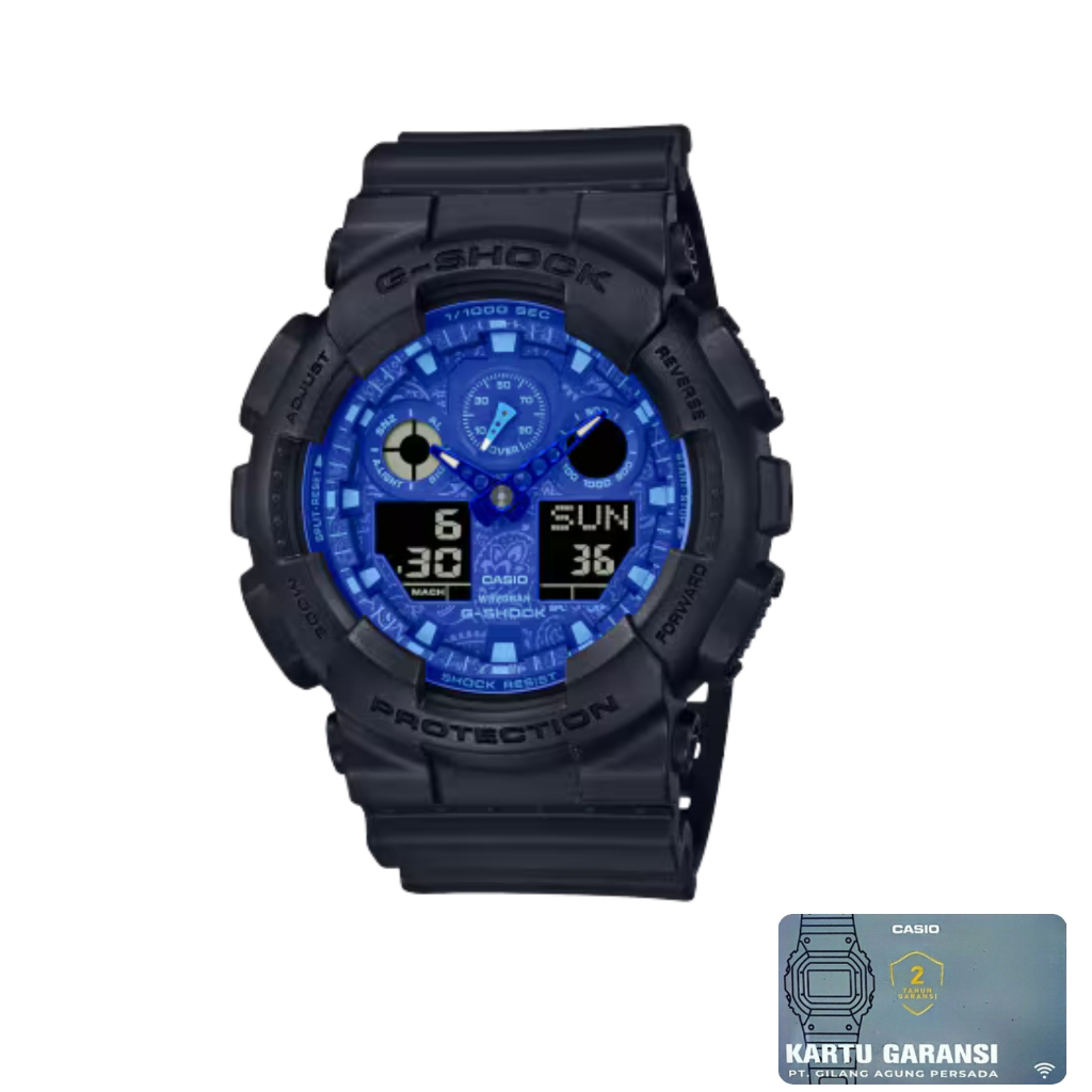 Jam Tangan Casio Pria Gshock GA-100BP-1ADR Original dan Bergaransi