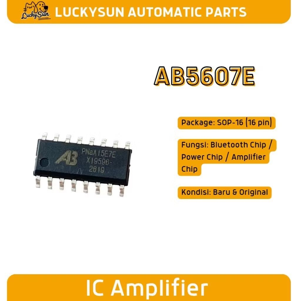 IC AB5607E Bluetooth Chip - Power Amplifier IC SOP-16 Original