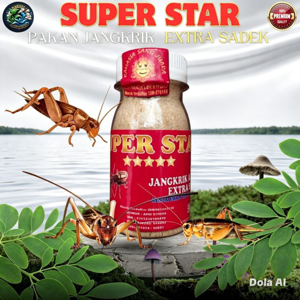 SUPER STAR PAKAN JANGKRIK ADUAN EXTRA Sadek 50 ml