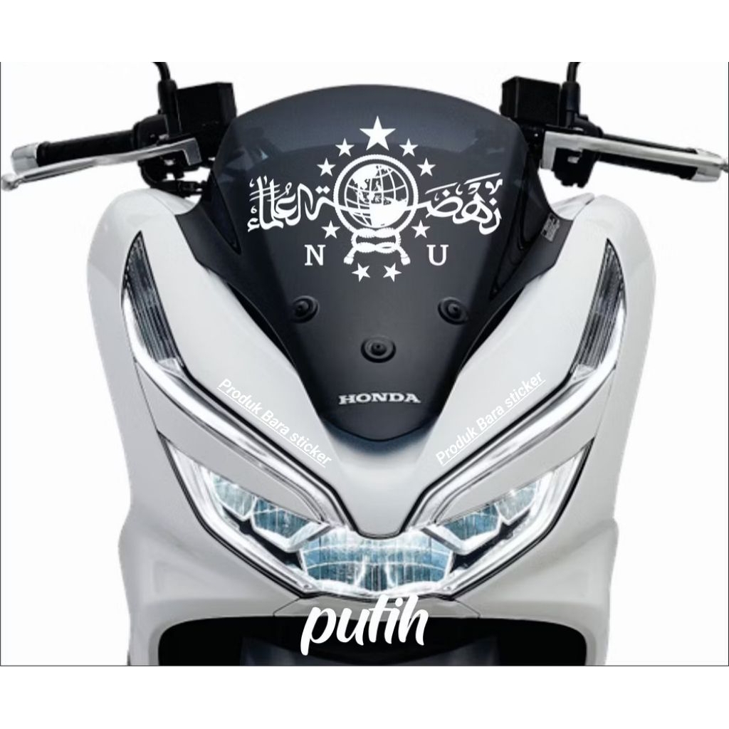 Stiker body Motor Honda PCX - Putih, kuning hijau