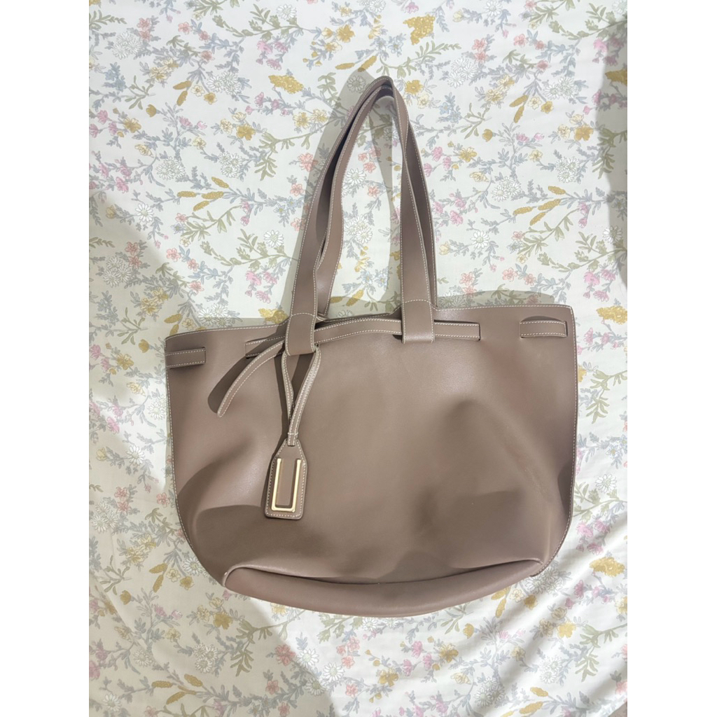Preloved Totebag Kerja JOSVLI Daze 32 Taupe