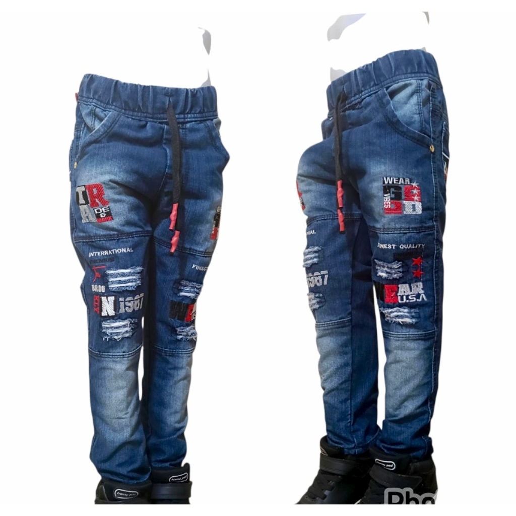 Celana Jeans Anak Laki Laki Model Sobek Sobek Gaul - Jeans Model Sobek Sobek Anak Laki Laki