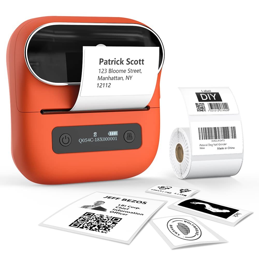 Phomemo Label Printer M220 Label Maker Mini Barcode Label Printer Wireless Portable Sticker Label Ma