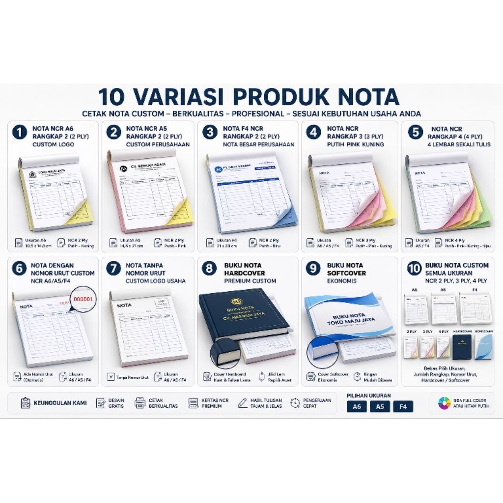nota / kwitansi / faktur /