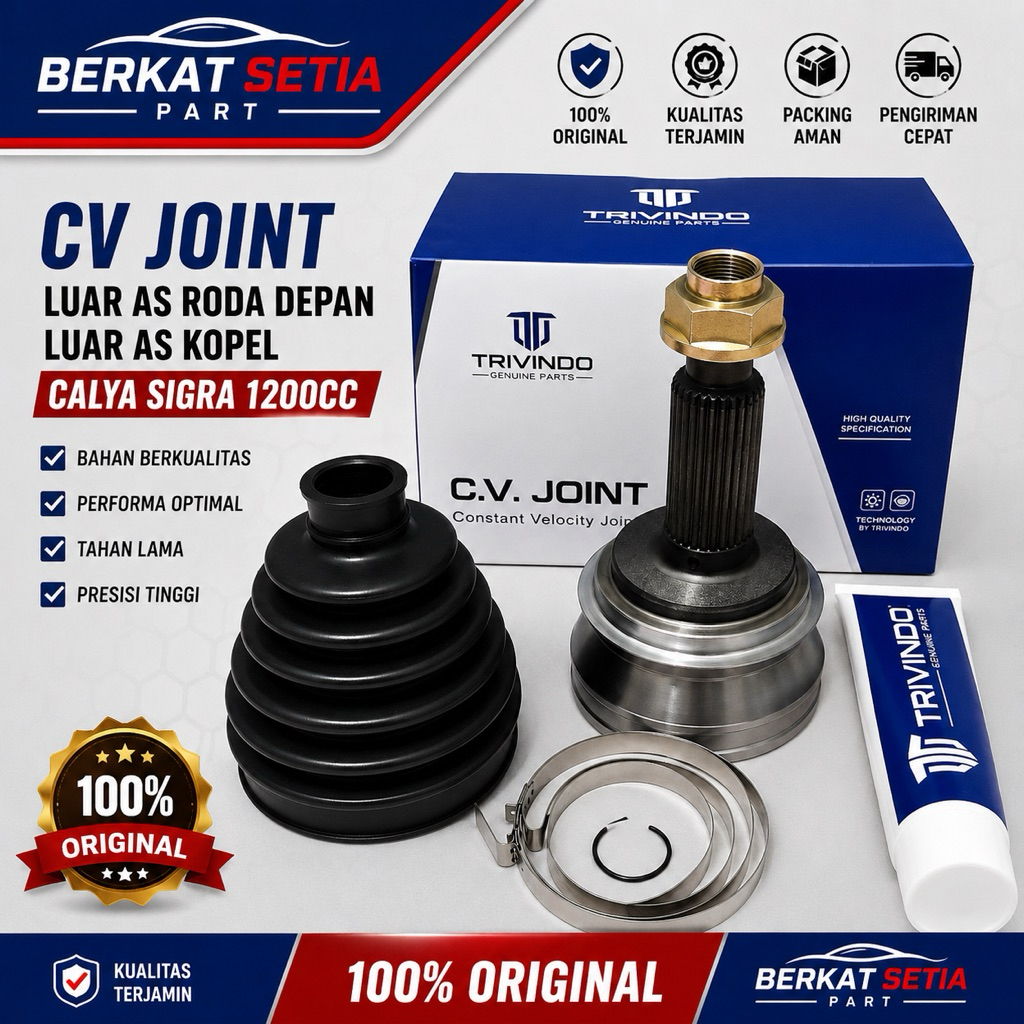 CV Joint Luar As Roda Depan Luar As Kopel Calya Sigra 1200cc Asli