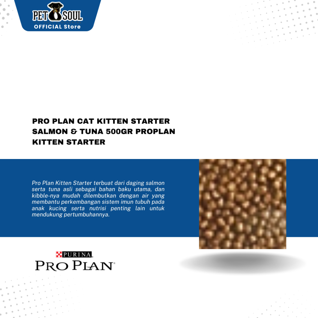 Pro Plan Kitten Starter Salmon Tuna 500gr Proplan Kitten Salmon 500gr