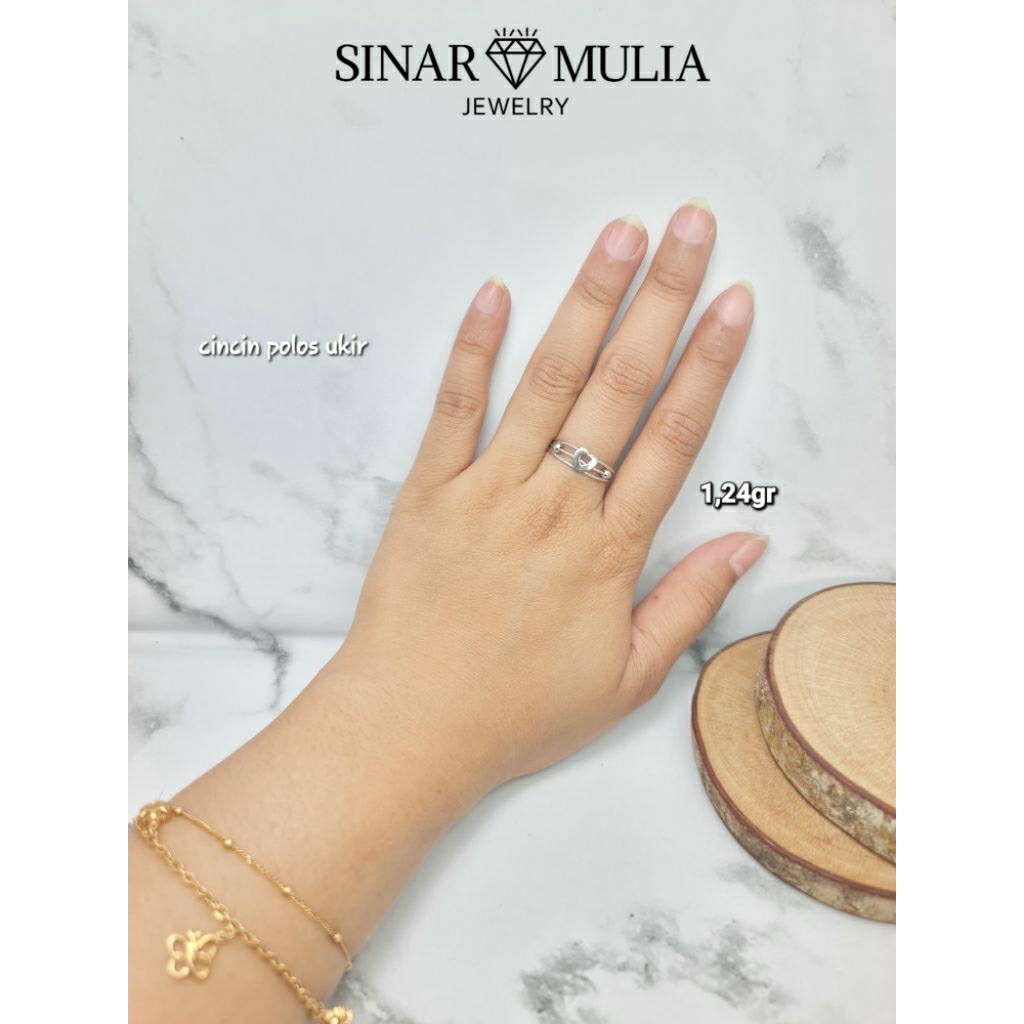 CINCIN LOVE EMAS PUTIH 8K