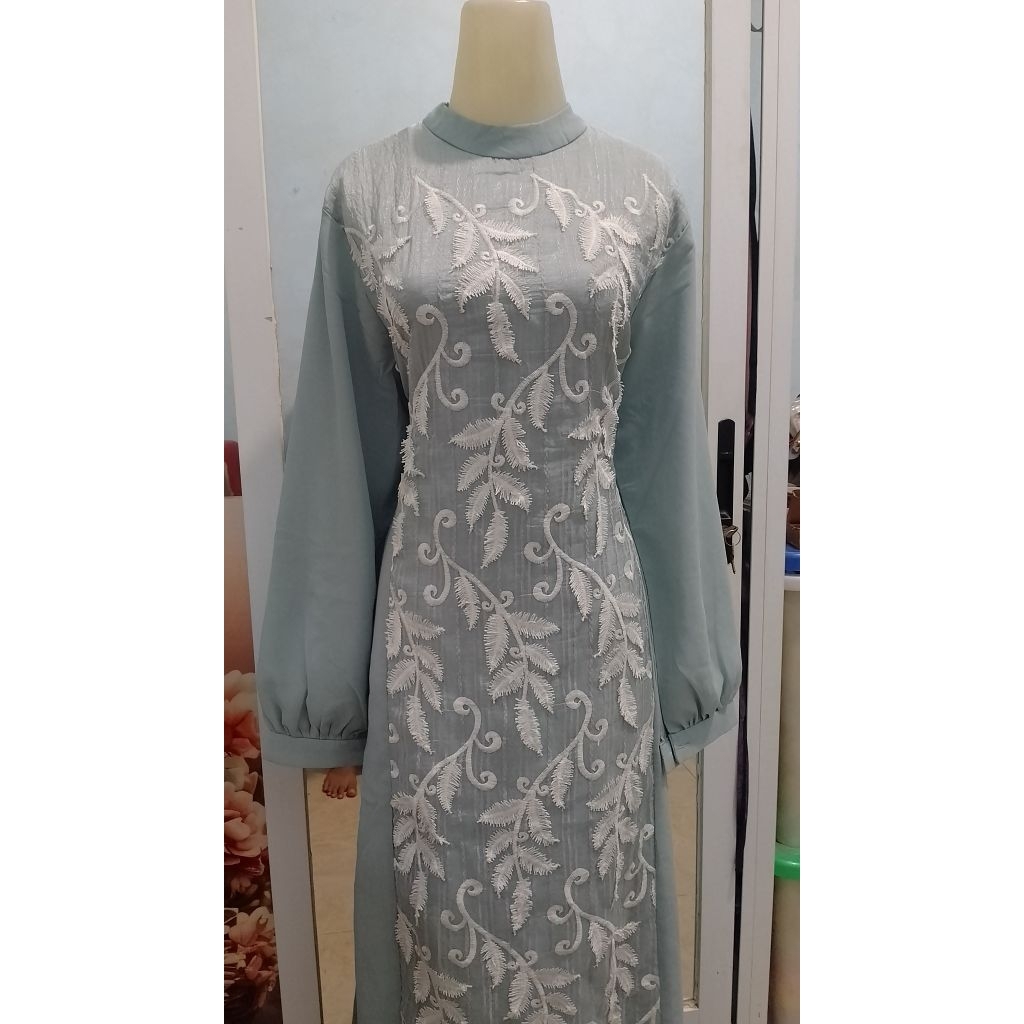 GAMIS MAREVI ORIGINAL PREMIUM..WARNA WARDAH MINT
