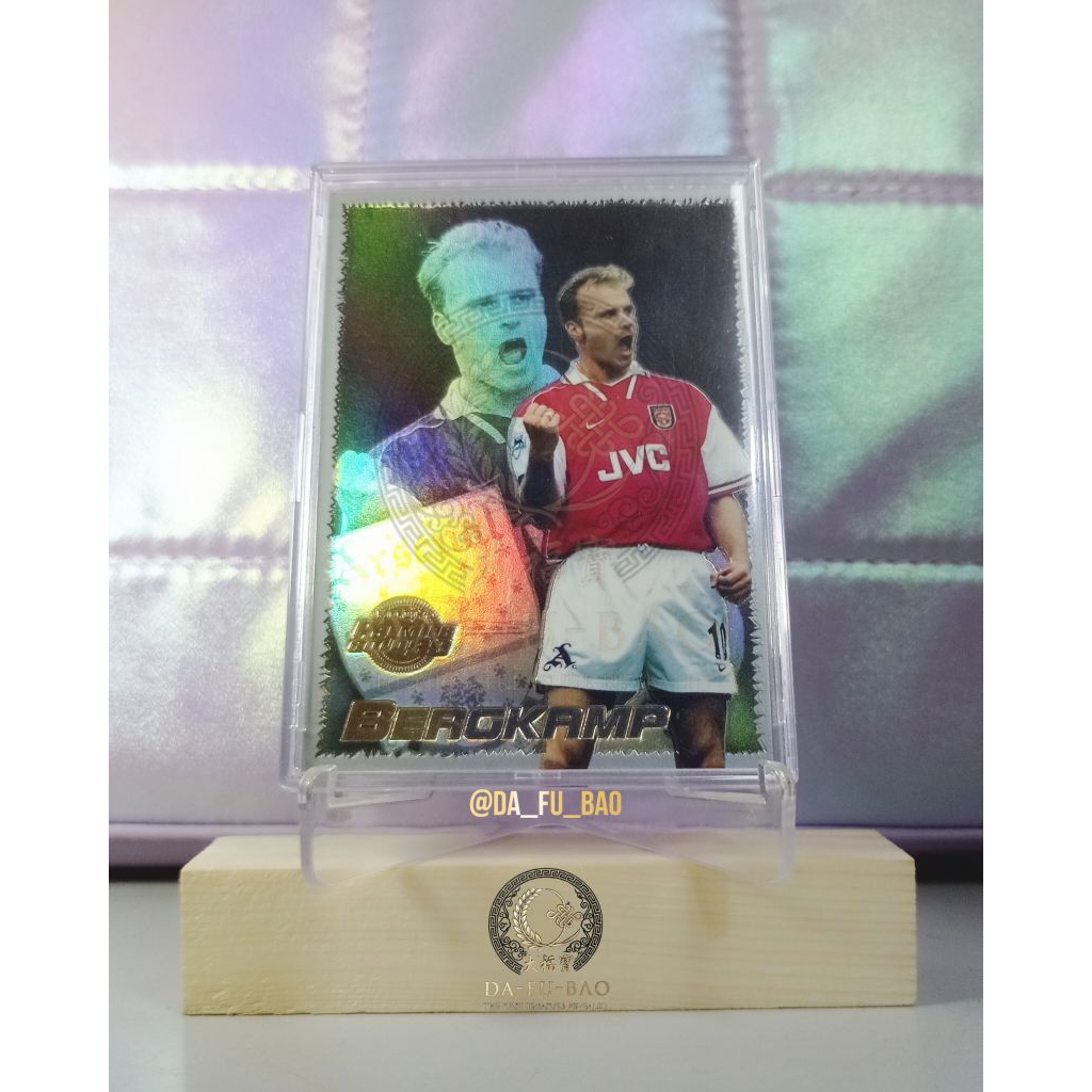 Original Hologram Vintage DENNIS BERGKAMP PFA Player of The Year 1997-1998 Arsenal and Netherland Le
