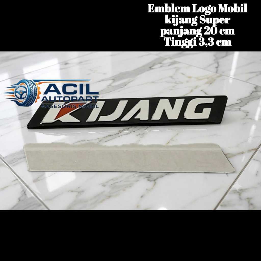Emblem Logo Kijang Silver untuk Mobil Kijang Grand Super