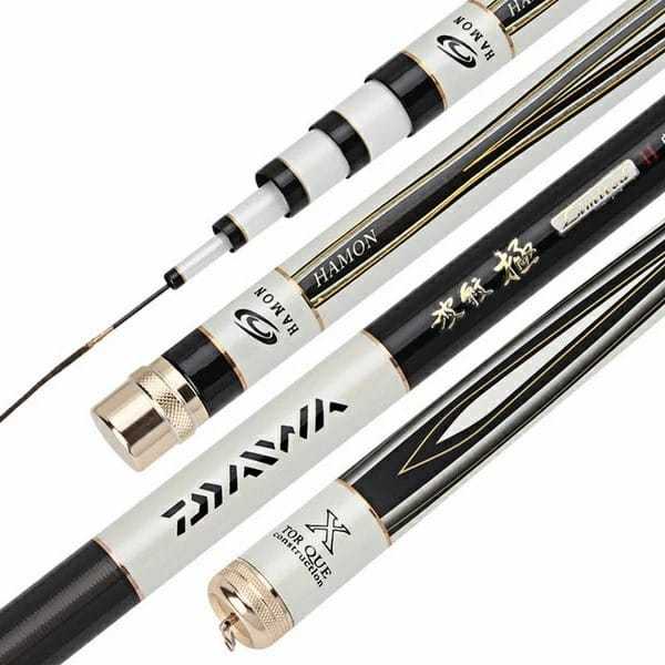 Joran Tegek Daiwa Hamon Putih Ruas Panjang Medium Kaku