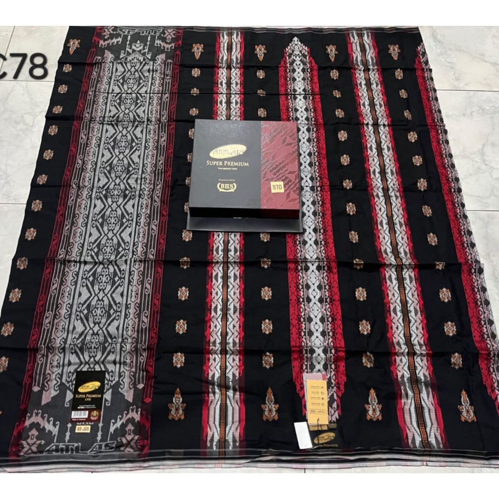 SARUNG ATLAS SUPER PREMIUM SONGKET S.970 GOLD