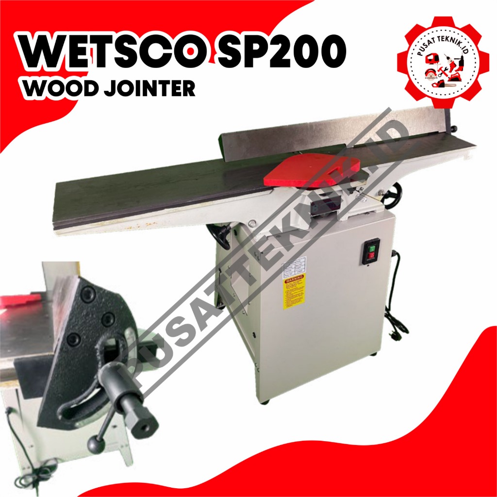 WESTCO SP200 / SP150AII Meja Perata Ketam Lurus Pasah Alat Serut Kayu 8" SP 200 / 150 AII Mesin Wood