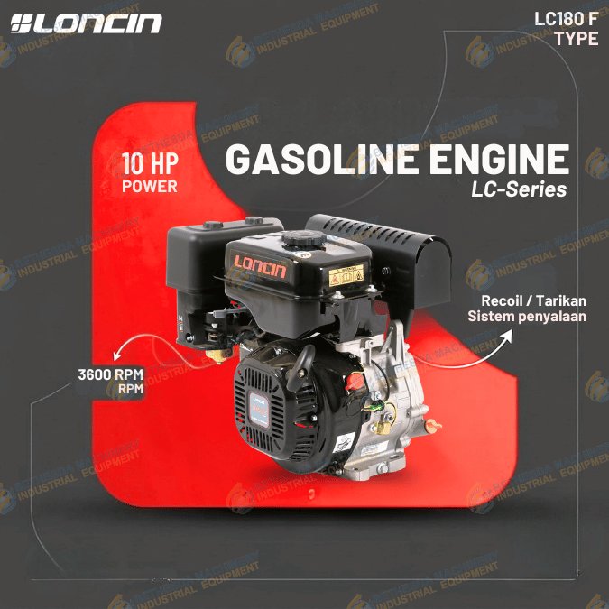 Gasoline Engine 7 Hp Loncin 10 Hp Mesin Serbaguna 14 Hp LC 190F