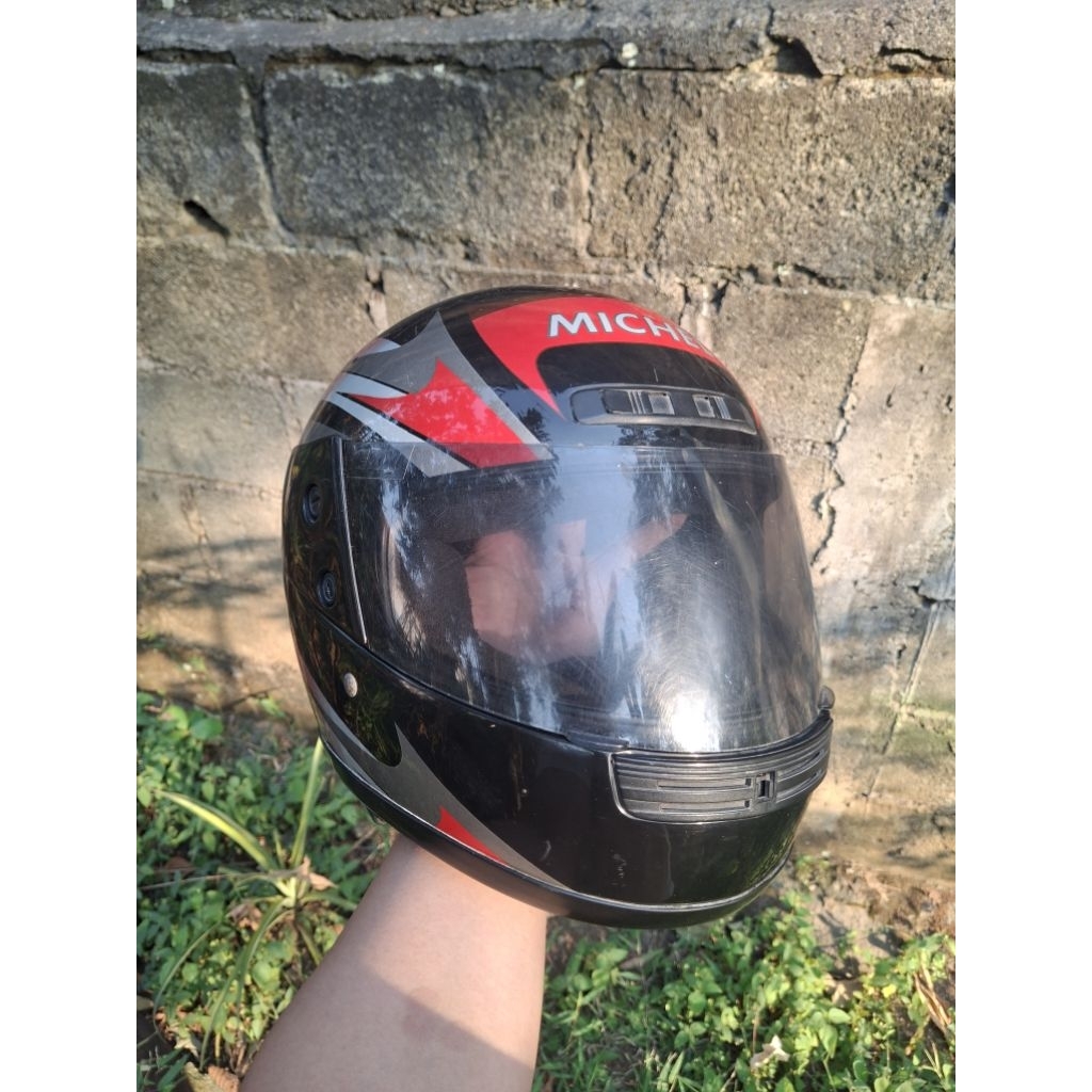 Helm Fullface Retro Klasik Jadul 1990s MICHEL by Solidgold (SGV)