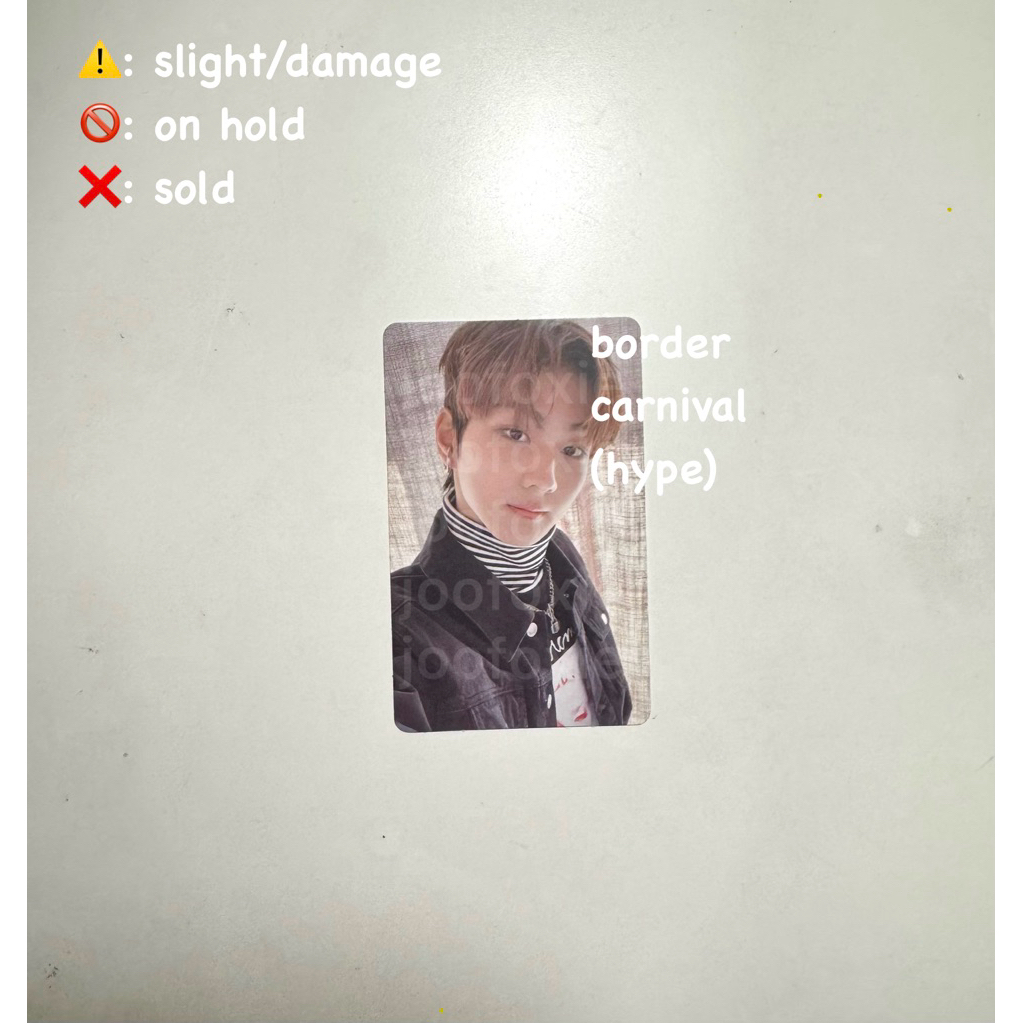 OFFICIAL photocard jungwon ENHYPEN border carnival (hype ver) | baca deskripsi‼️
