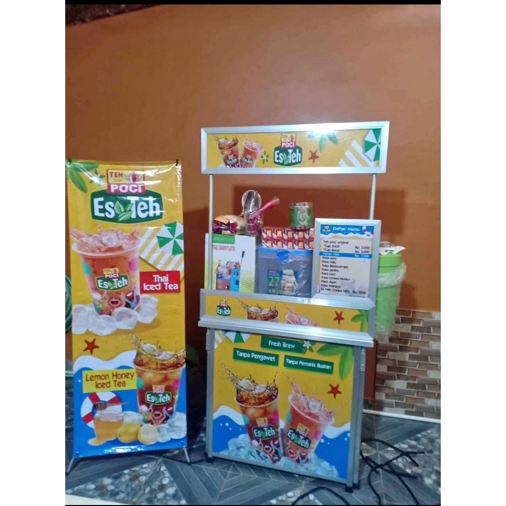 PAKET USAHA ES TEH SOLO / FRANCHISE ES TEH SOLO FREE DESAIN
