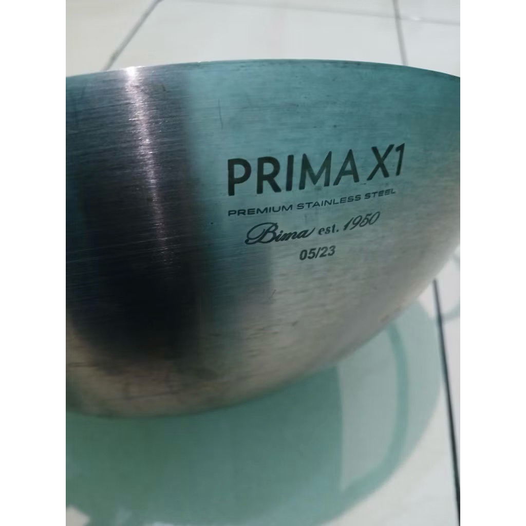 Preloved Bima Prima X1 Wok 32cm SUS 304 Wajan Stainless Steel