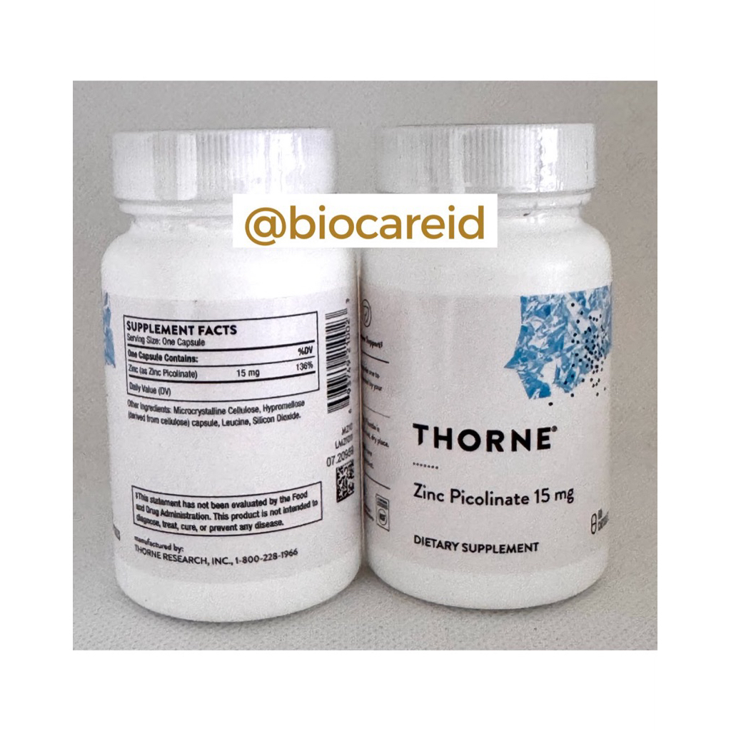Zinc Picolinate Thorne Zinc Picolinate 15 mg