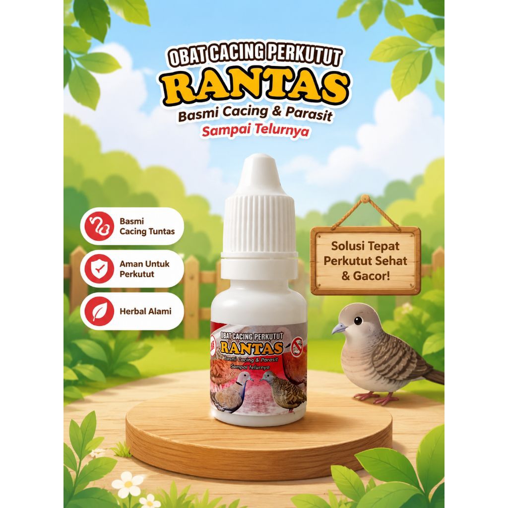 OBAT CACING PERKUTUT ATASI PARASIT PERKUTUT OBAT VITAMIN BURUNG BERKICAU