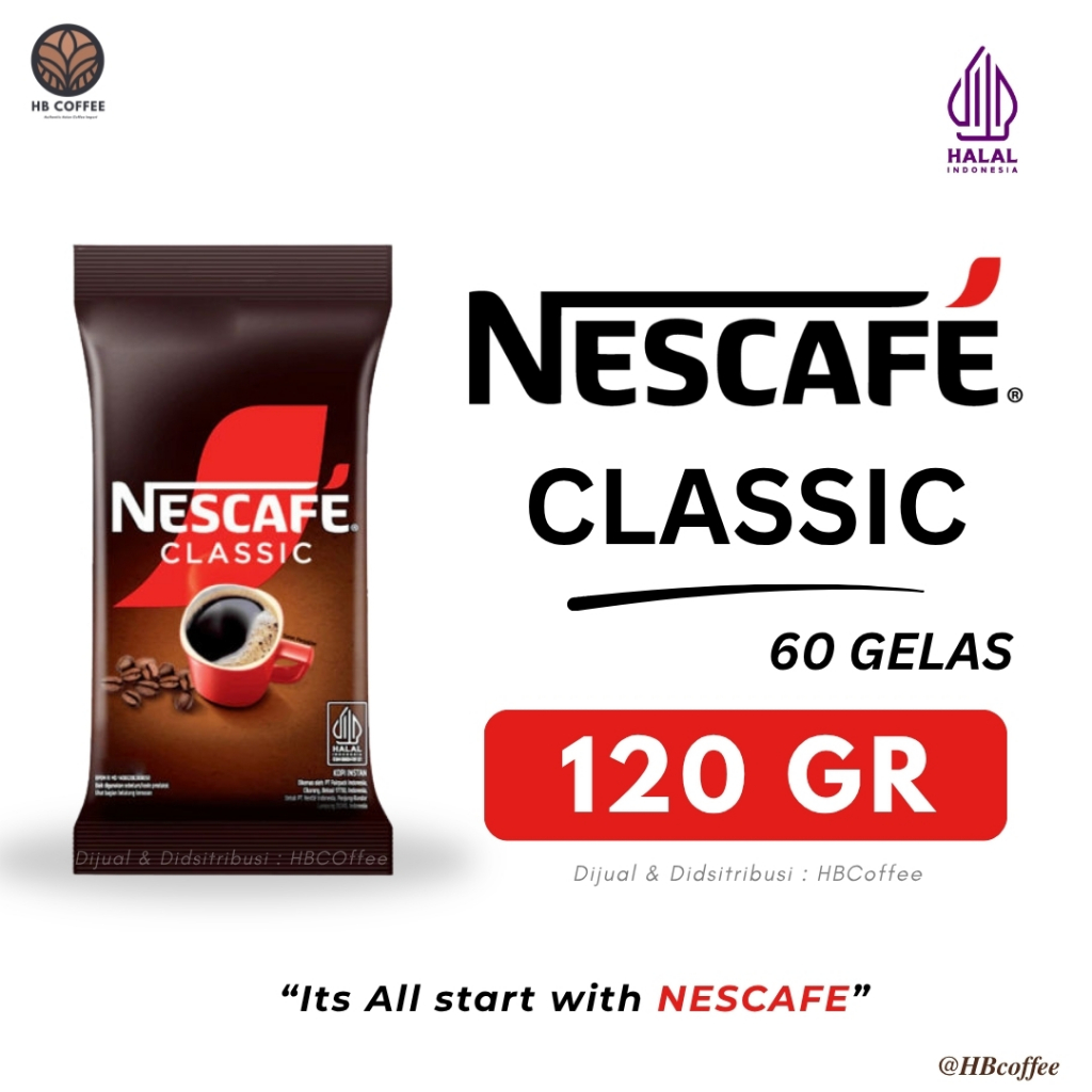 NESCAFE CLASSIC 120GR KOPI NESCAFE CLASSIC