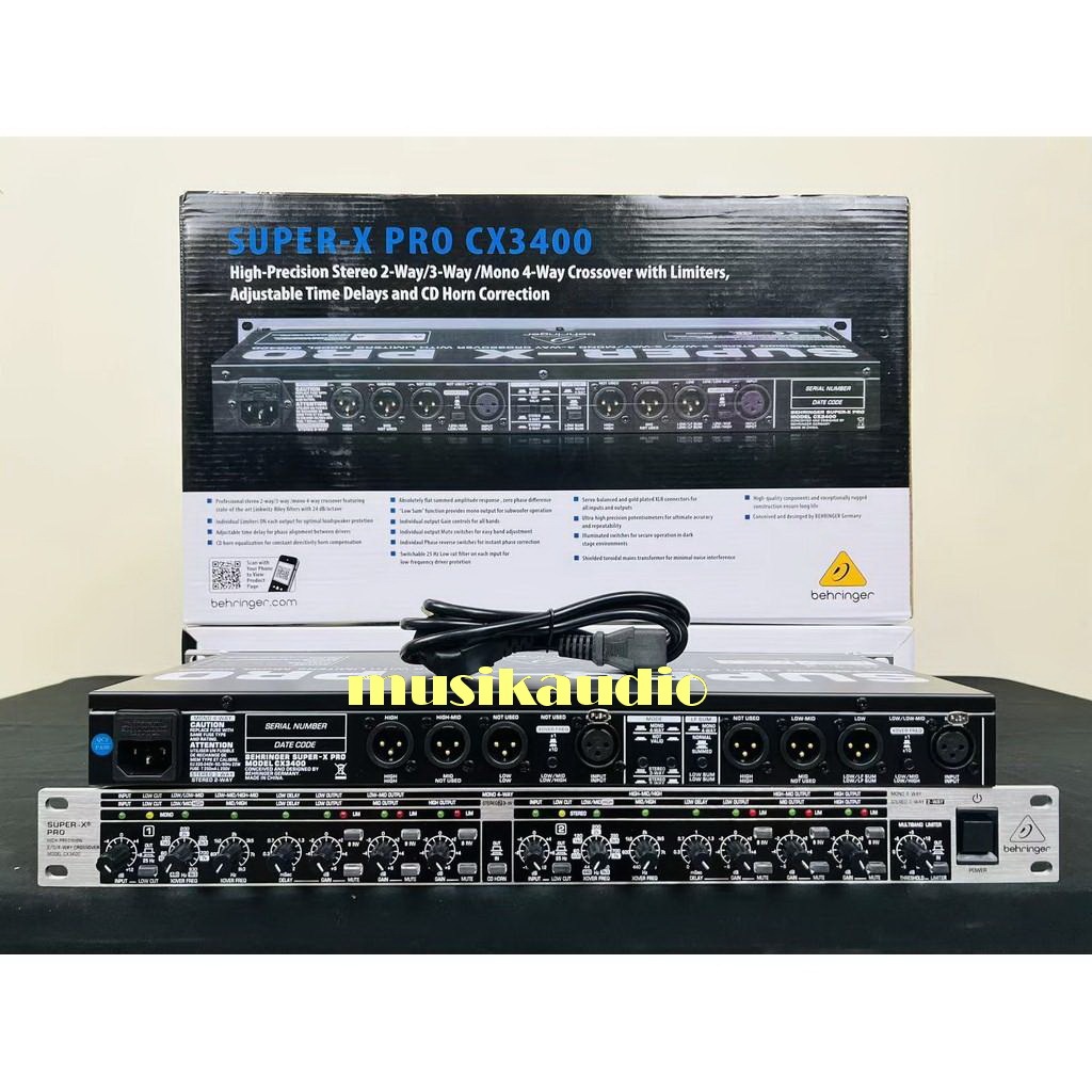 Crossover Active Behringer super x pro cx3400 4way/CX3400/CX 3400