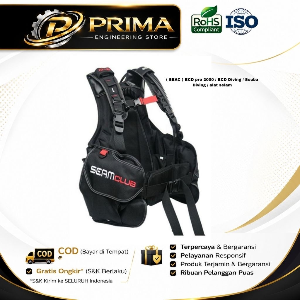 ( SEAC ) BCD pro 2000 / BCD Diving / Scuba Diving / alat selam