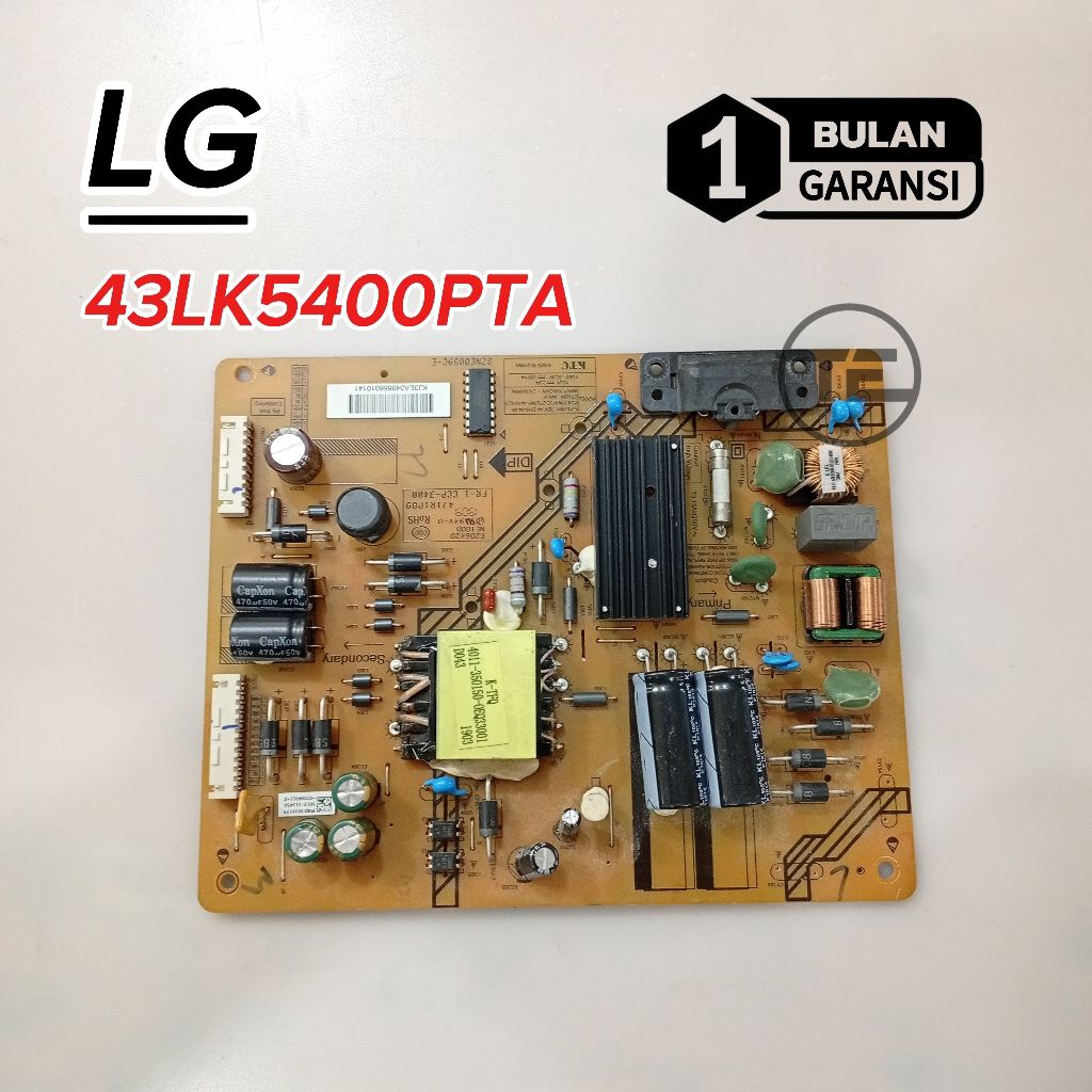 REGULATOR LG 43LK5400PTA MESIN TV LED LG 43LK5400 PSU POWER SUPPLY TV LED LG