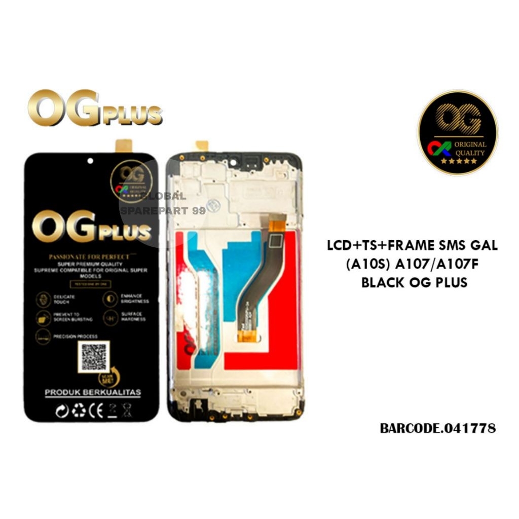 (OG PLUS) LCD TOUCHSCREEN SAMSUNG GALAXY A10S A107 A107F BLACK OG PLUS ORIGINAL