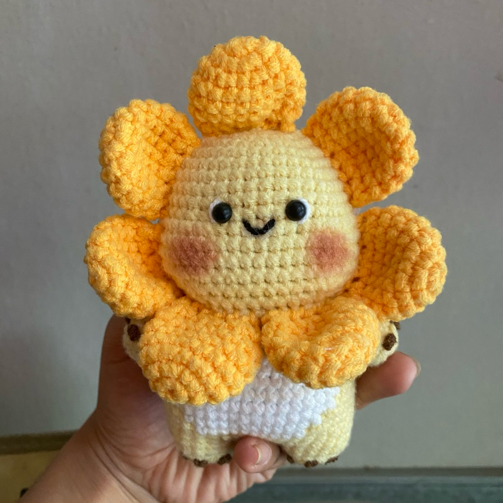 Nailong Bunga Matahari/Nailong Sunflowers/Bagcharm Nailong/Nailong Crochet/Nailong Amigurumi