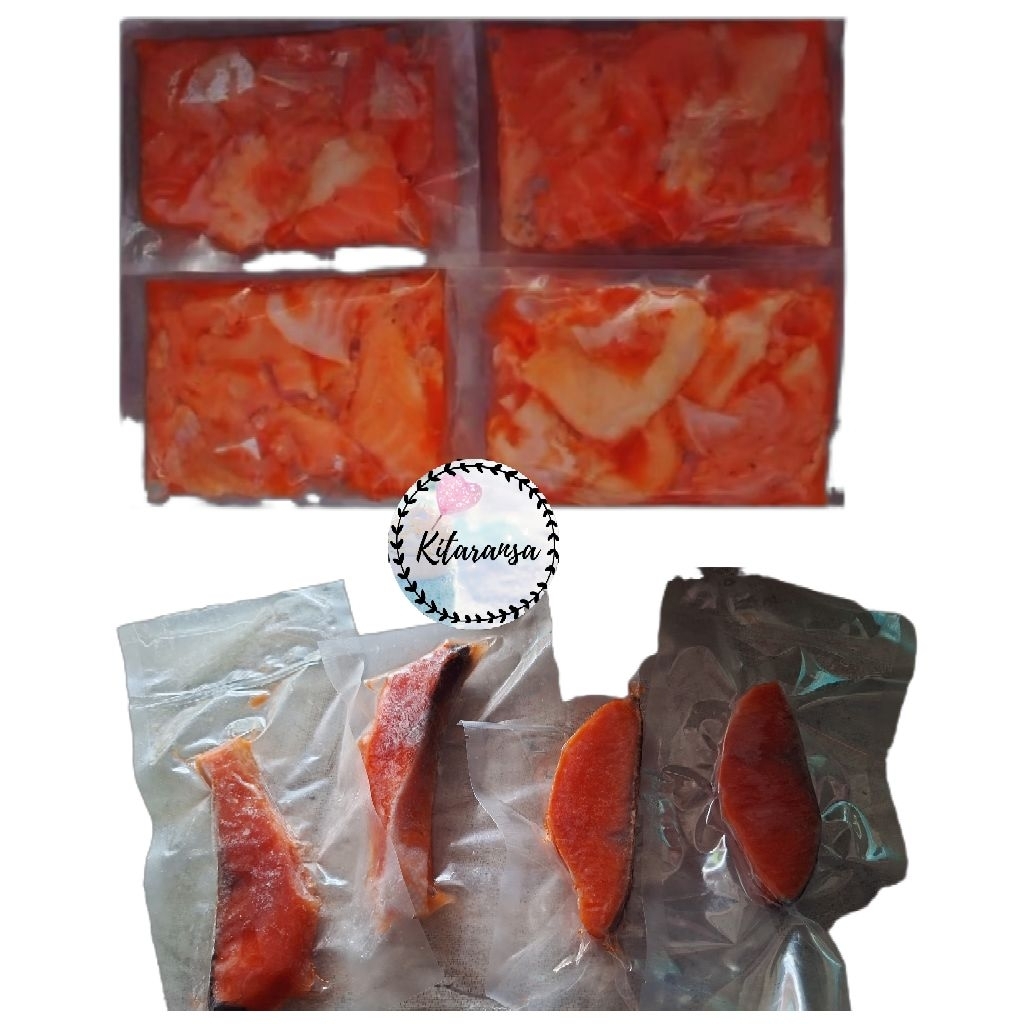 Salmon Portion/Tetelan/Salmon Tetelan 100gr/Tetelan Salmon 100gr/Tetelan Salmon Frozen/Tetelan Salmo