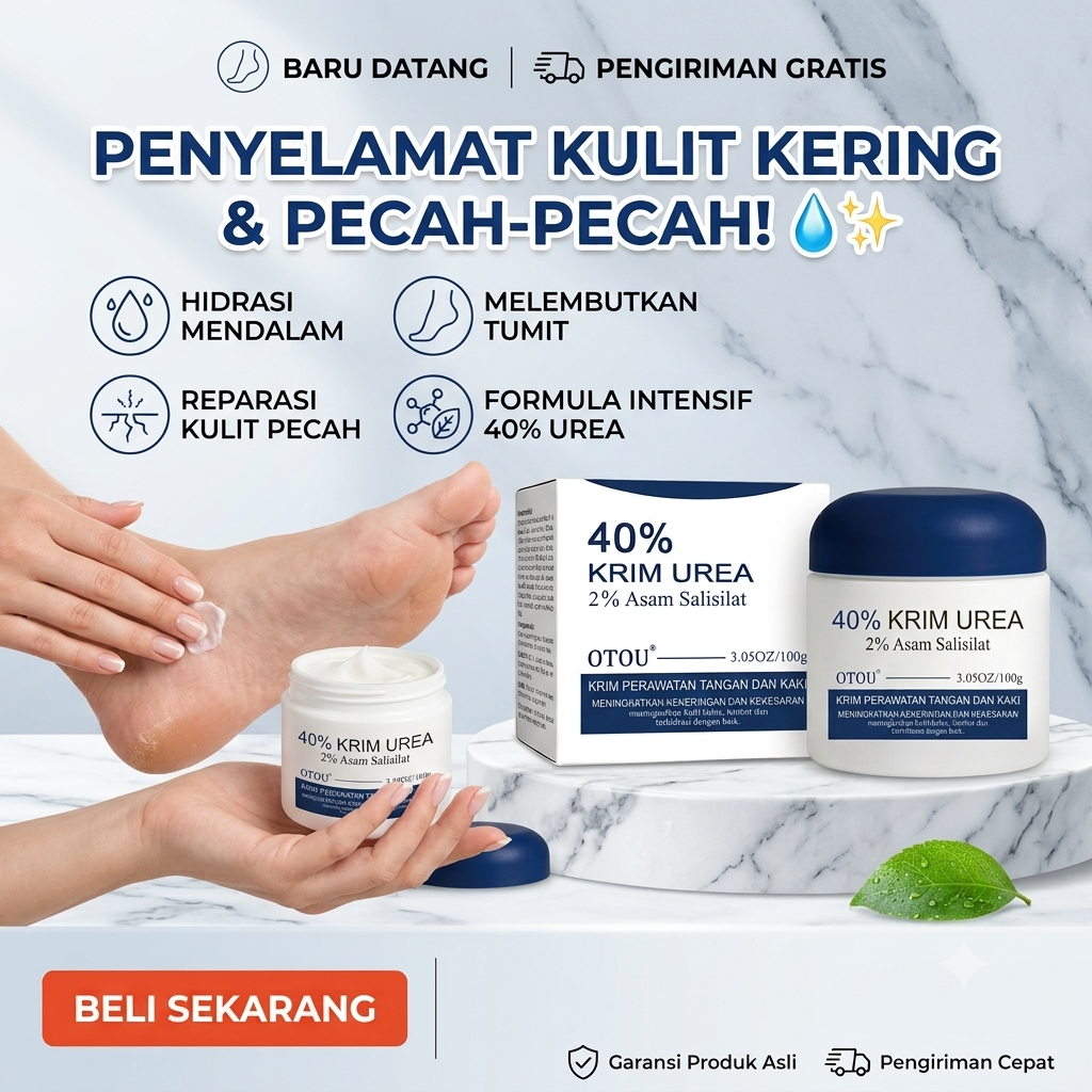 OTOU Urea Cream 40% - Krim Tumit Pecah Pecah Kaki Kasar Kapalan & Perawatan Tangan 100g