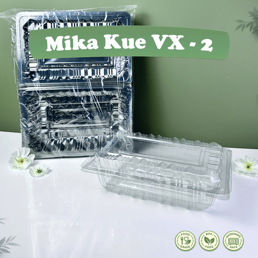 Mika Kue Plastik VIP Ukuran VX-2 Isi 50 Pcs / Mika Sedang / Mika Tebal