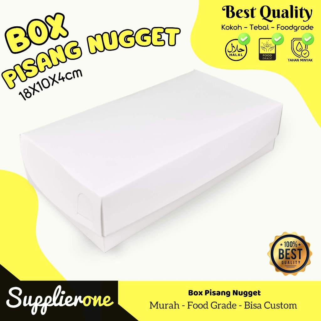 Box Pisang Nugget Laminating, Tempat Nugget, kardus Pisang Nugget