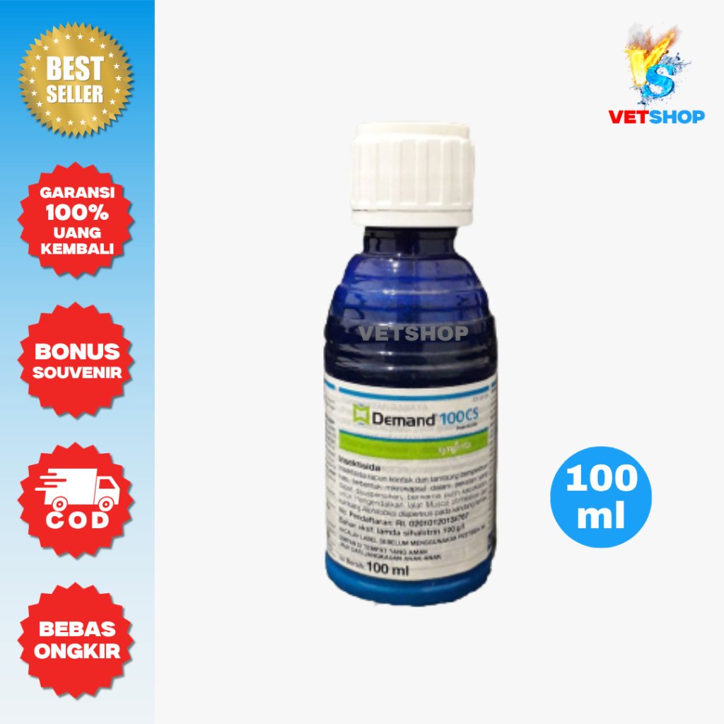 Demand 100CS Syngenta 100ml - Insektisida Anti Lalat Kutu Frengki Gurem Kandang Ternak - VETSHOP