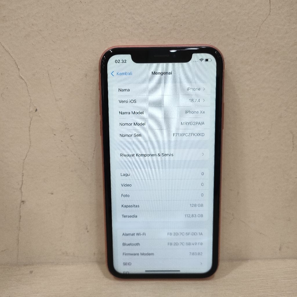 (KXKD-482) iPhone XR Ram 128gb (iBox) PA/A Batangan No Charger 424666