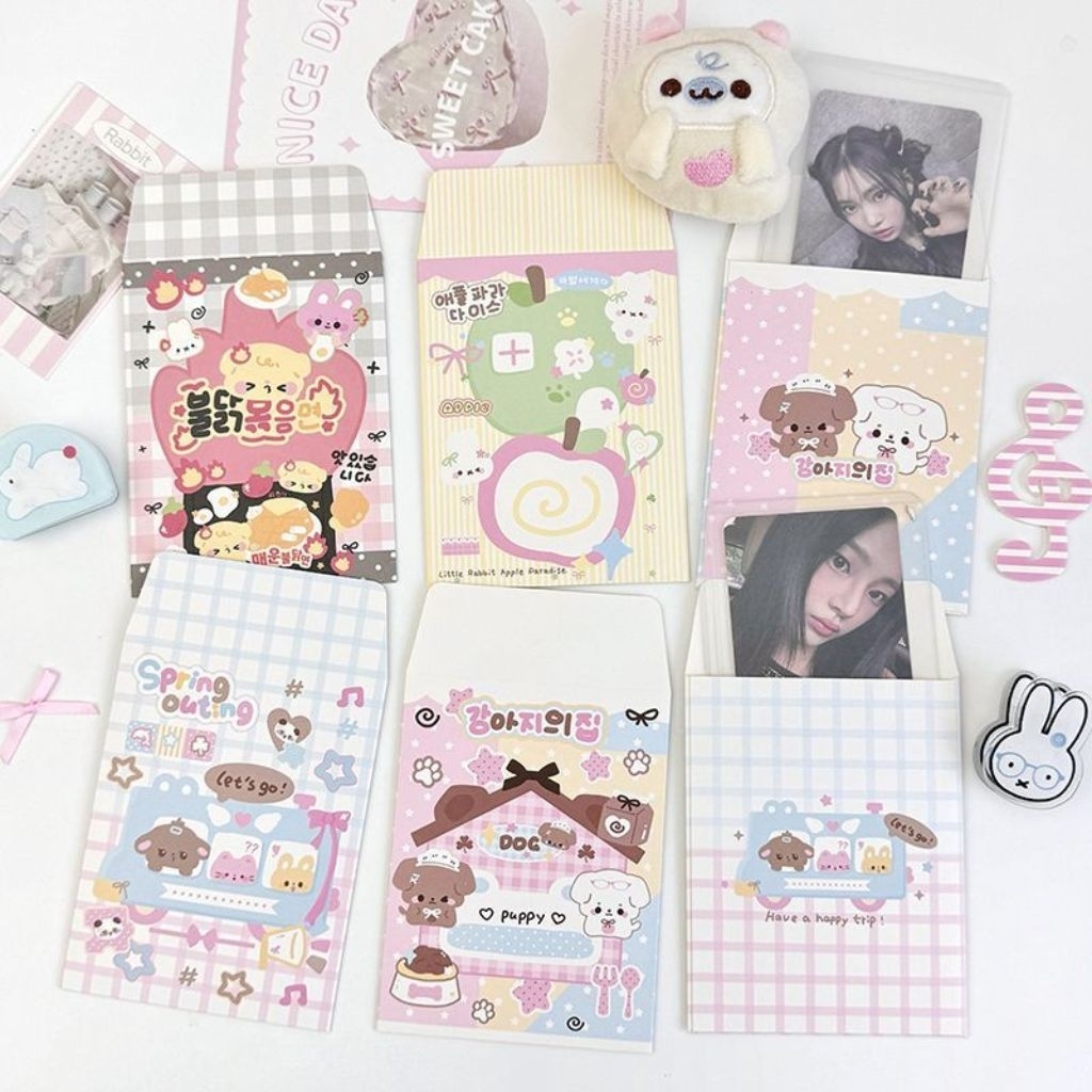 [mydearmoon] amplop motif lucu packing photocard amplop cute